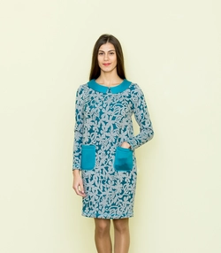 Жіноча сукня бірюзові квіти Жіноча сукня бірюзові квіти